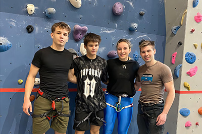 Training in der Kletterhalle